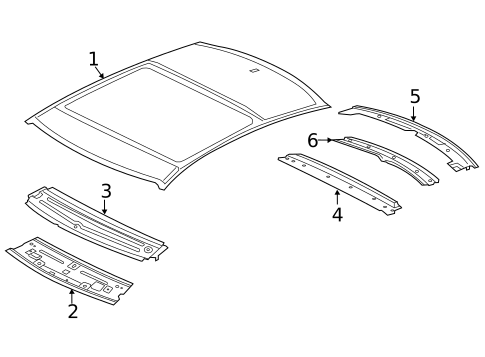 Roof & Components for 2017 Jaguar XF #0