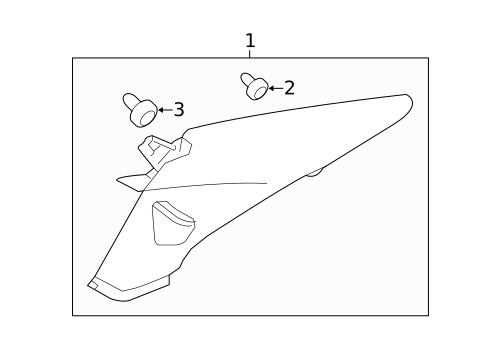 Interior Trim - Quarter Panels for 2019 Subaru Legacy #0