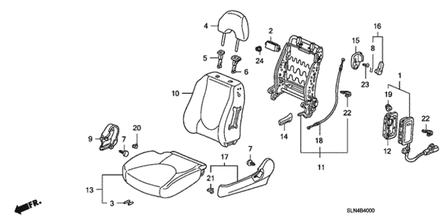 Front Seat (L.) for 2008 Honda Fit #0