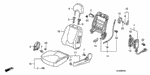 81322SP0003 - Interior/Bumper: CLIP, LUMBAR SUPPORT for Honda Image