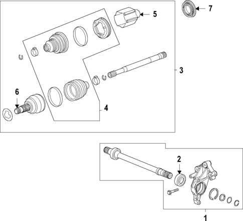 Front Axle for 2023 Buick Envision #0