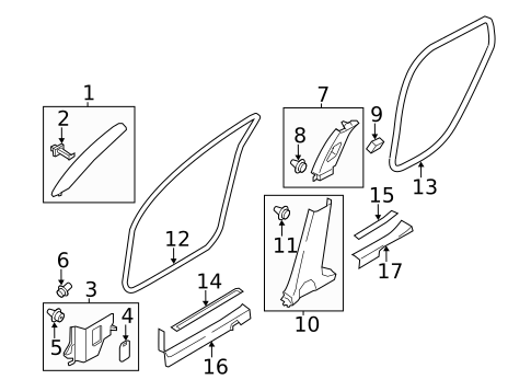 Interior Trim - Pillars for 2019 INFINITI Q70 #2