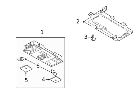 Overhead Console for 2011 Mazda CX-7 #0