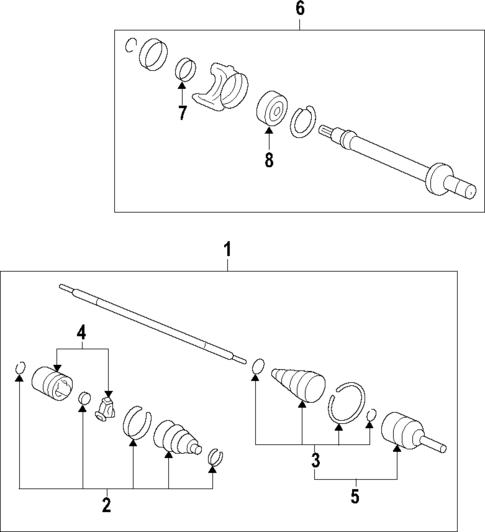 Axle Shafts & Joints for 2007 Honda CR-V #0