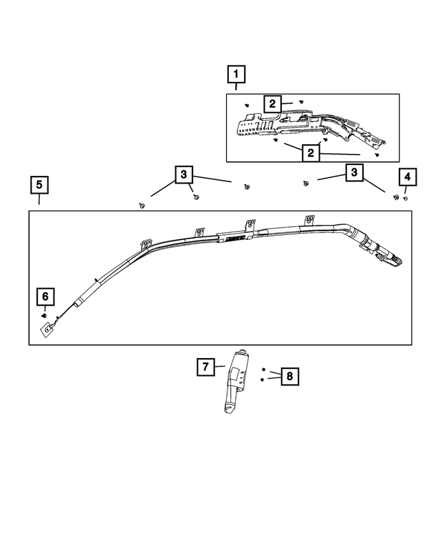 68038977AD - Restraints: Side Air Bag Support, Left for Mopar Image