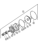 68009859AA - Automatic Transmission Multi-Speed: Oil Pump Cover for Chrysler: Aspen | Dodge: Durango, Ram 1500, Ram 3500 | Jeep: Commander, Grand Cherokee Image