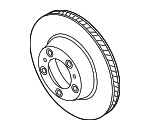 99135203101 - Brakes: Rotor for Porsche: 911, Panamera Image