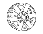 5PL24RXFAC - Suspension: Wheel, Alloy for Ram: 2500, 3500 Image
