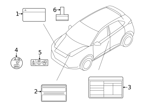 Information Labels for 2025 Hyundai Kona Electric #0