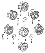 44732SP0A22 - : Center Cap for Acura Image