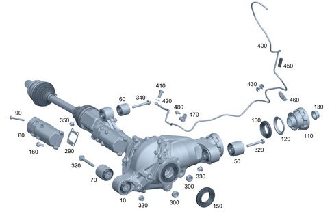 Front Axle Drive for 2005 Mercedes-Benz G 500 #0