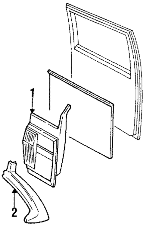 Interior Trim - Pillars for 1992 Dodge B350 #0