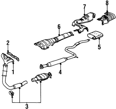 Exhaust Components for 1999 Saturn SC2 #0