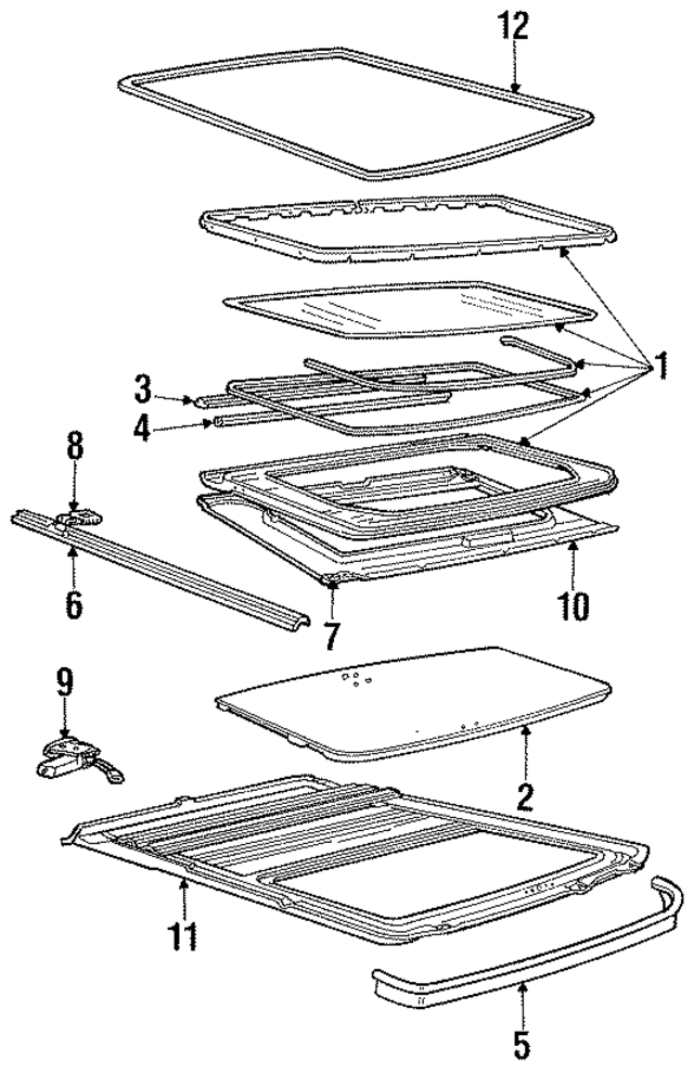 4172907 - Body: Glass Assembly for Mopar Image
