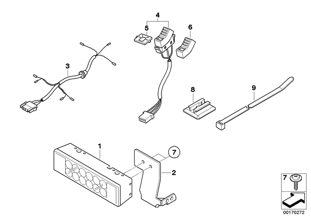 61312315285 - : Switch, Signalling Light for BMW-Motorrad Image
