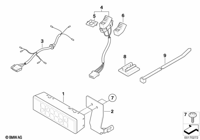61312315285 - Lights: Switch, Signalling Light -  for BMW-Motorrad Image