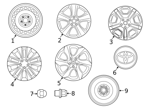 Wheels for 2022 Toyota RAV4 #1
