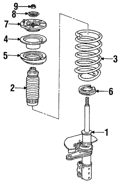 Struts & Suspension Components for 1997 Oldsmobile Achieva #0