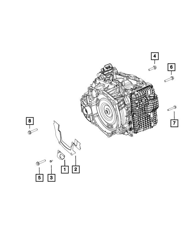 68113287AA - 9HP48; 9-Speed; Automatic Transmission: Hex Flange Head Bolt for Mopar Image