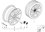 36116756230 - : Light Alloy Rim H36110 for BMW Image