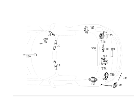 Antenna, Antenna Amplifier and Wiringharnesses for 2018 Mercedes-Benz AMG GT R #0