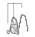 12633908 - Engine: Front Cover for Buick: LaCrosse | Chevrolet: Impala, Monte Carlo | Pontiac: Grand Prix Image