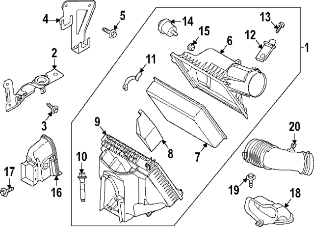 LC3Z9A612C - Engine: Lower Housing for Ford: F-250 Super Duty, F-350 Super Duty, F-450 Super Duty Image