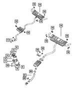 68440482AA - Exhaust: Exhaust Bracket And Isolator for Jeep: Grand Cherokee Image