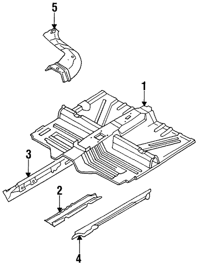 K24A53600 - : Front Floor Pan for Kia Image