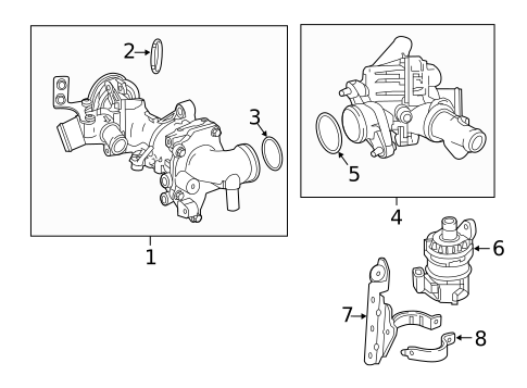 Water Pump for 2020 Mercedes-Benz GLA 45 AMG&reg; #0