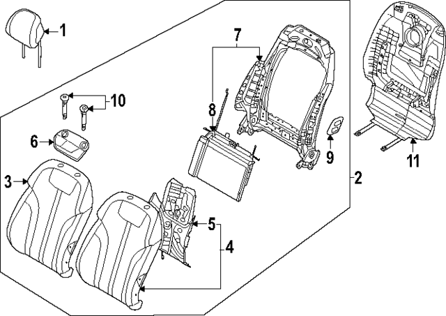 88460IT010E2C - : Seat Back Cover for Hyundai Image