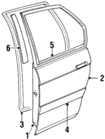 8283150Y02 - : Surround Weather-Strip for Nissan: Sentra Image