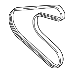 1340A146 - : Serpentine Belt for Mitsubishi: Mirage, Mirage G4 Image