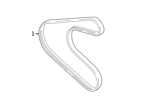 Belts & Pulleys for 2017 Mitsubishi Mirage #0