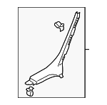 4F0867767A4PK - Body: Lower Quarter Trim for Audi Image