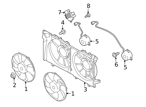 Cooling Fan for 2011 Subaru Legacy #0