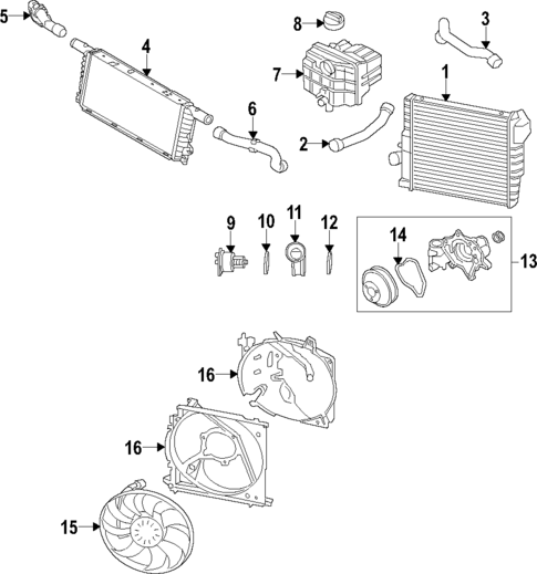 Radiator & Components for 2020 Porsche 718 Spyder #1
