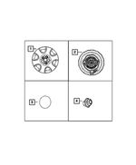 4782867AA - Wheels: Wheel Center Cap for Mopar Image