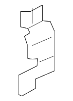 CJ5Z78237A02A - Body: Window Molding Retainer Bracket for Ford Image