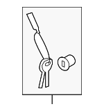 815212JA00 - Body: Lock Cylinder for Kia: Borrego Image