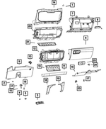 6RU60HL1AB - Interior Trim: Instrument Panel Bezel for Mopar Image