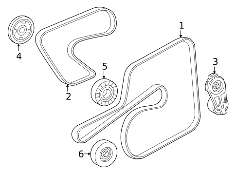 Belts & Pulleys for 2023 Dodge Charger #0