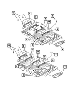RN901L5AA - Interior Trim: Seat Cushion Shield, Left for Mopar Image