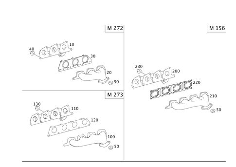 Exhaust Manifold for 2008 Mercedes-Benz E320 #0