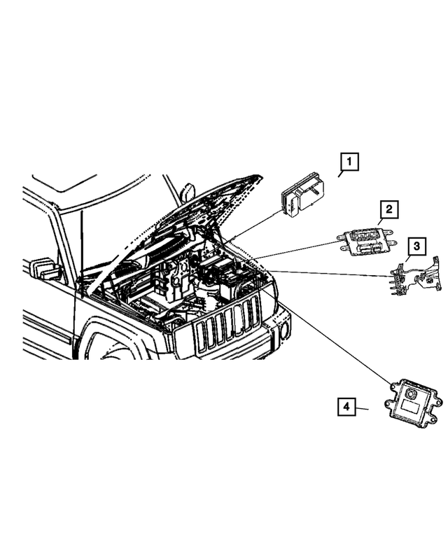 4692074AA - Electrical: Control Unit Cover for Mopar Image