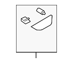 JL7Z78266A20AH - Body: Handle Bezel for Lincoln: Navigator Image