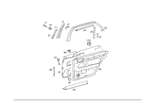 Door Paneling for 1993 Mercedes-Benz 500SEL #1