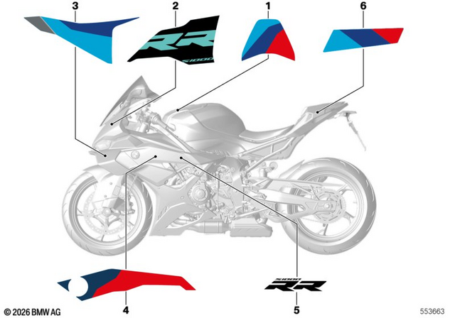 51145B37099 - Body Equipment: Decor Fairing Top Section, Left -  for BMW-Motorrad Image