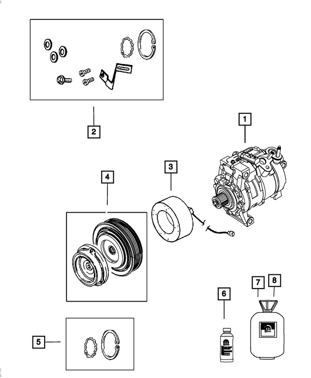 68224150AB - Air Conditioners and Heaters: Compressor Lubricant for Mopar Image image
