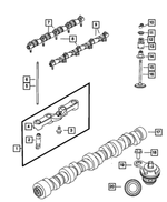 6509208AA - 6.1L Gas; Engine: Hex Flange Head Bolt for Chrysler: 300, Aspen | Dodge: Challenger, Charger, Durango, Magnum, Ram 1500, Ram 2500, Ram 3500 | Jeep: Commander, Grand Cherokee, Grand Cherokee L, Grand Wagoneer, Wagoneer, Wrangler | Ram: 1500, 1500 Classic, 2500, 3500 Image